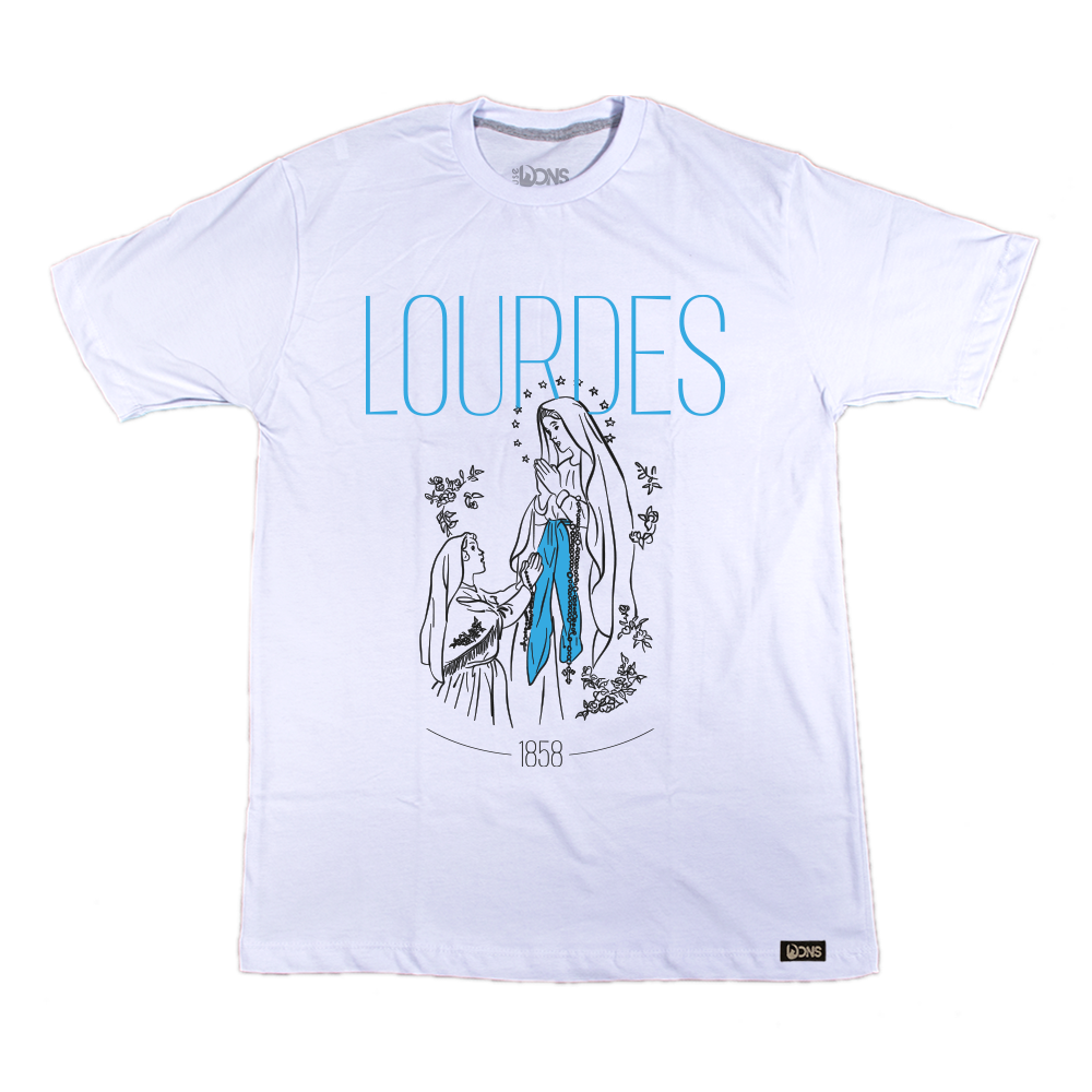 Camiseta Nossa Senhora de Lourdes - Branco