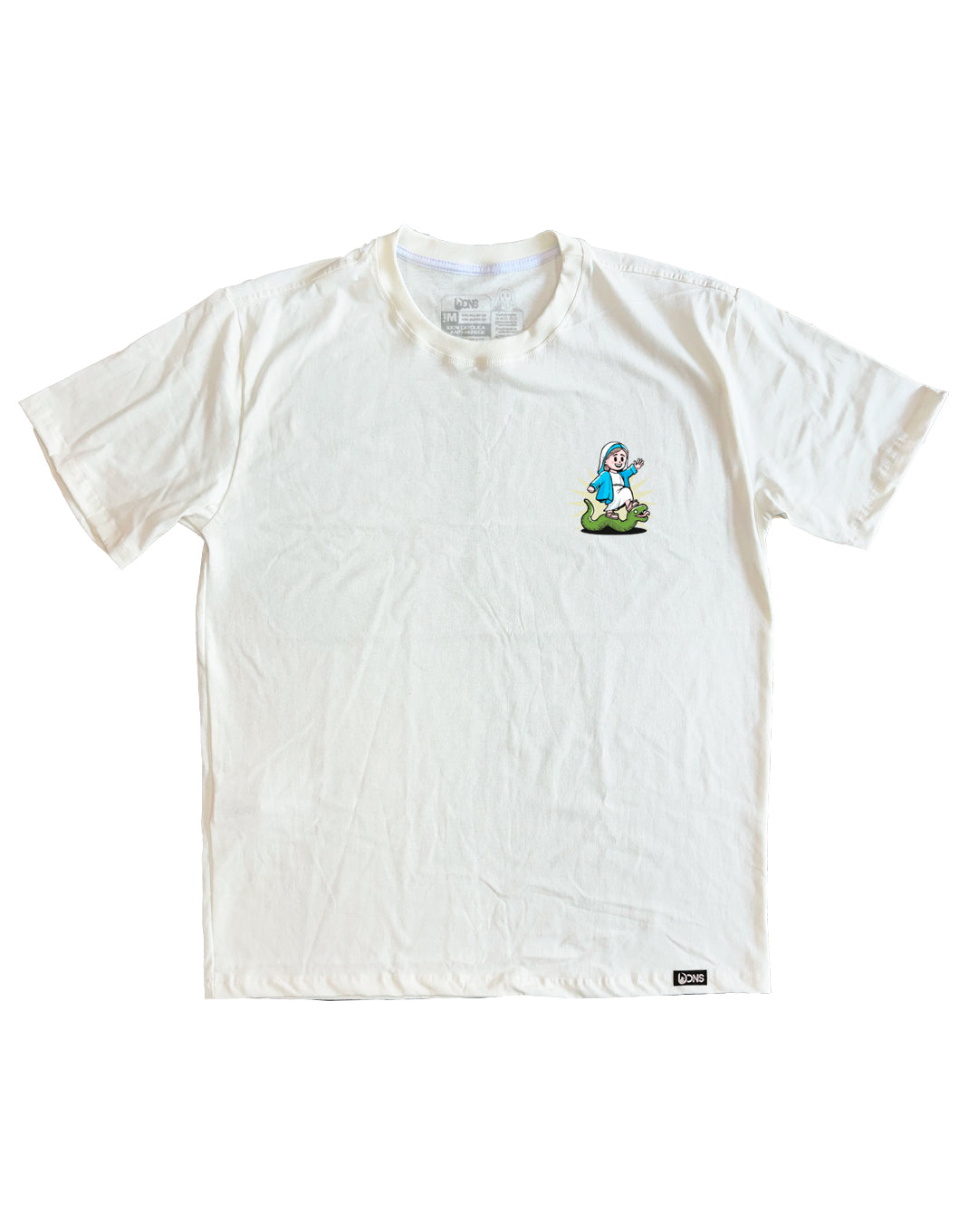 Camiseta Oversized Maria passa à frente Retrô - Off-White ref 3249