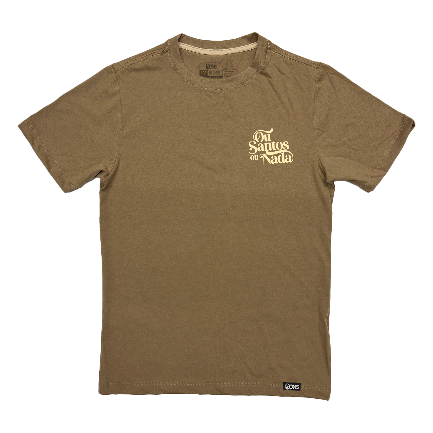 Camiseta Ou Santos ou Nada - Mocha ref 3201