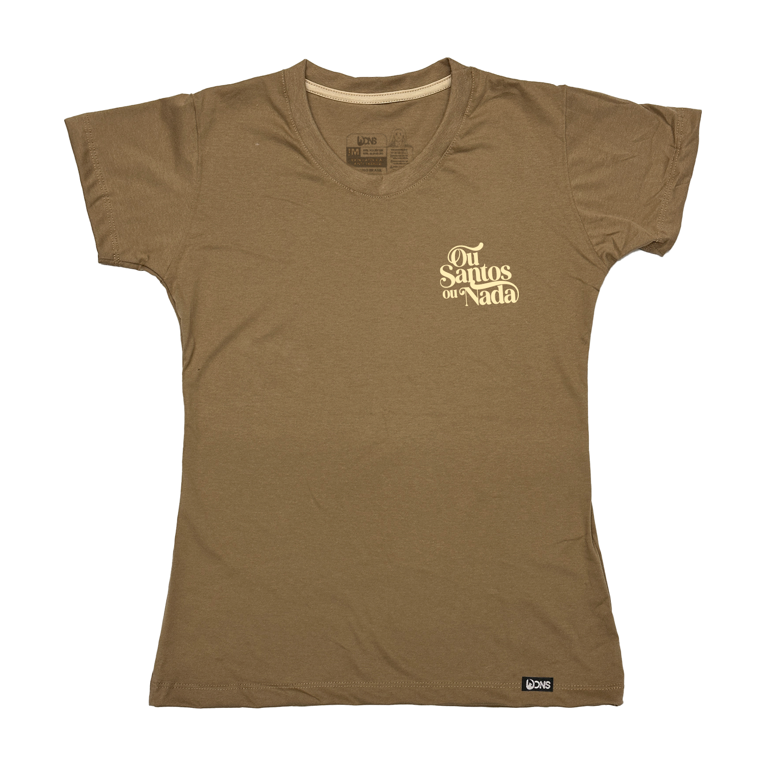 Baby Look Ou Santos ou Nada - Mocha ref 3201