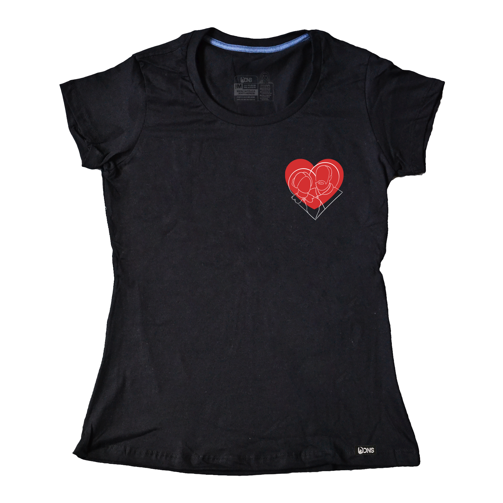 Baby Look Casal - Por onde eu for, quero ser seu par ref 3240