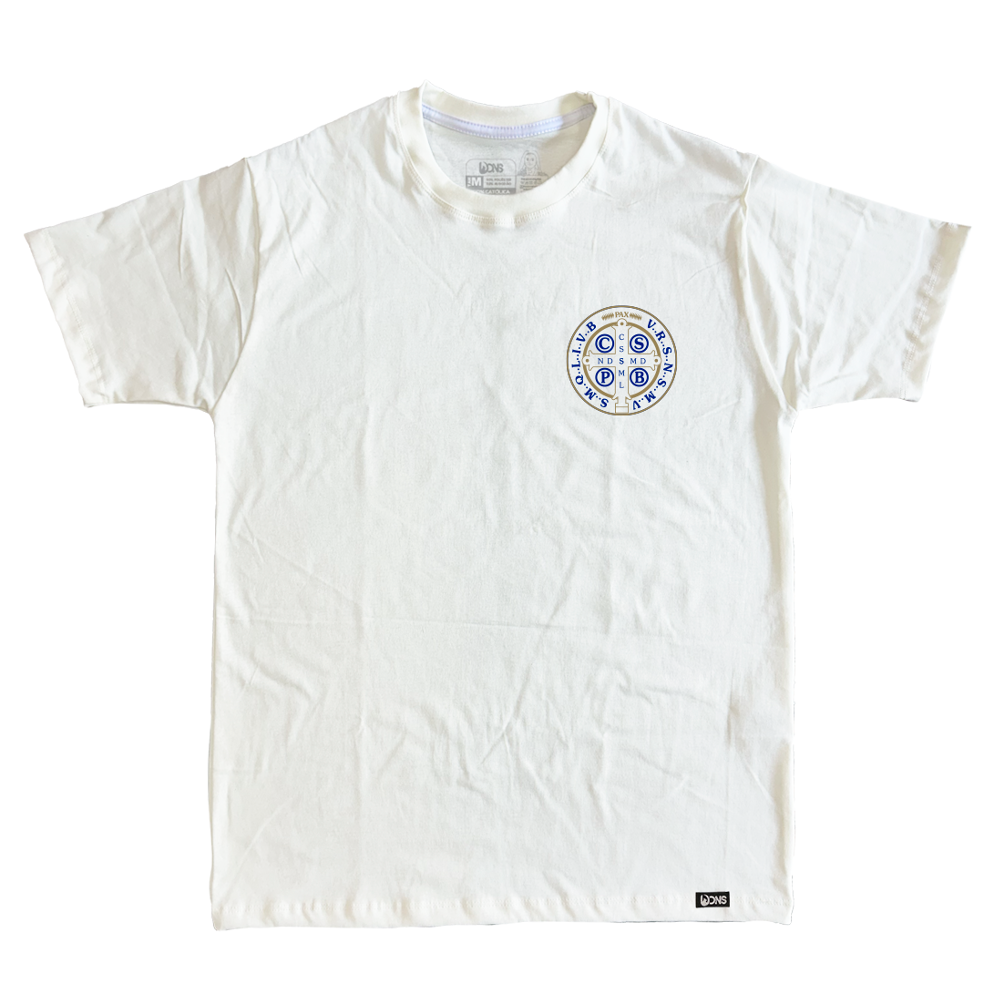Camiseta Medalhão São Bento - Off White ref 3226