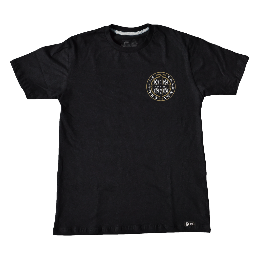 Camiseta Medalhão São Bento - Preto ref 3226
