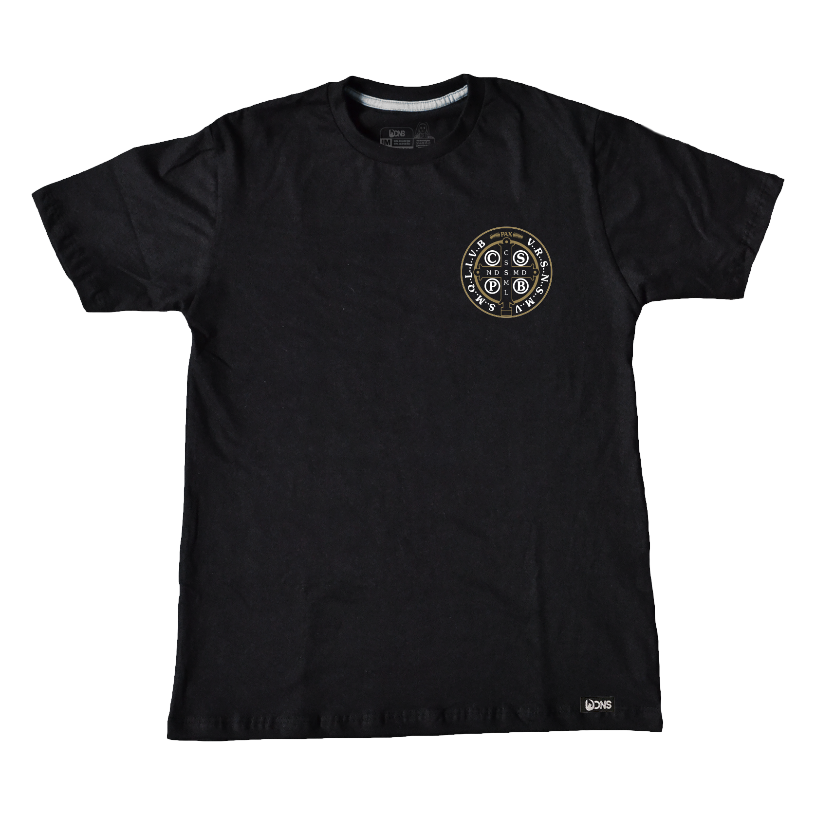 Camiseta Medalhão São Bento - Preto ref 3226