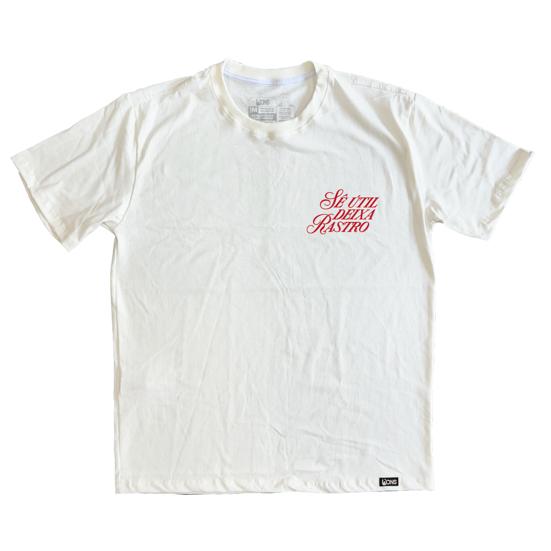 Camiseta Oversized Sê útil deixa Rastro ref 3241