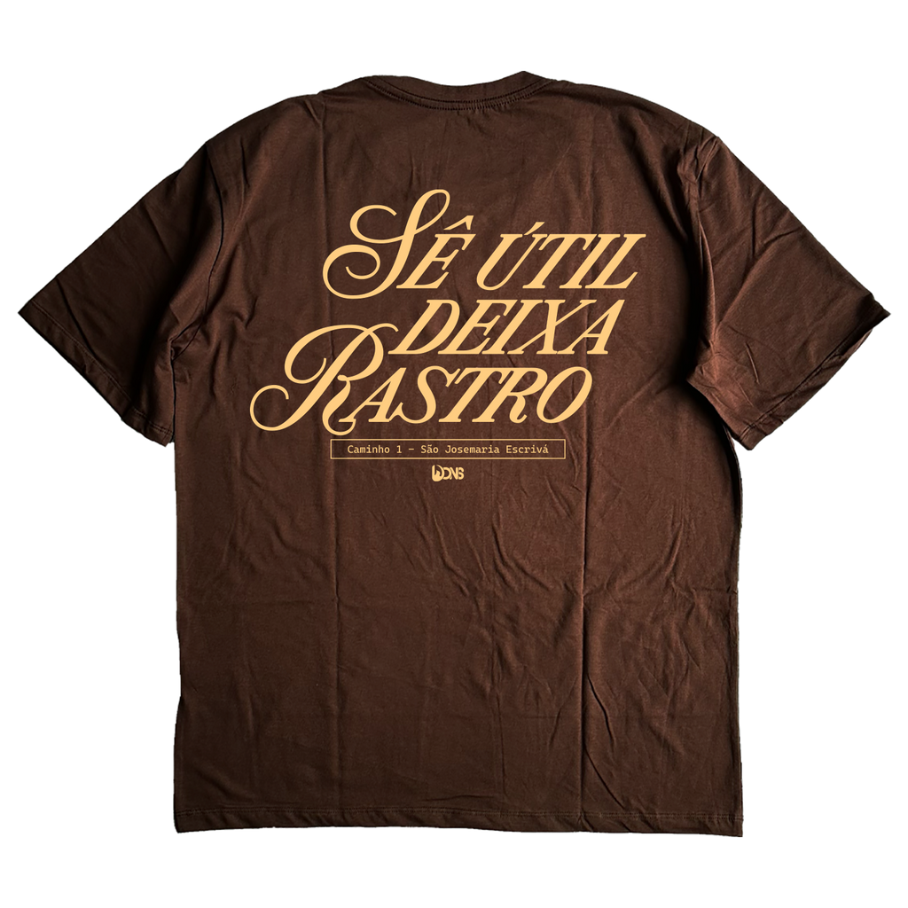 Camiseta Oversized Sê útil deixa Rastro ref 3241