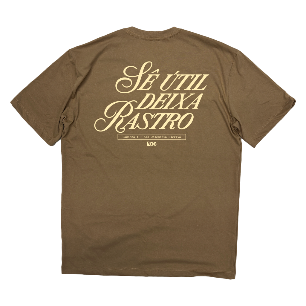 Camiseta Oversized Sê útil deixa Rastro ref 3241