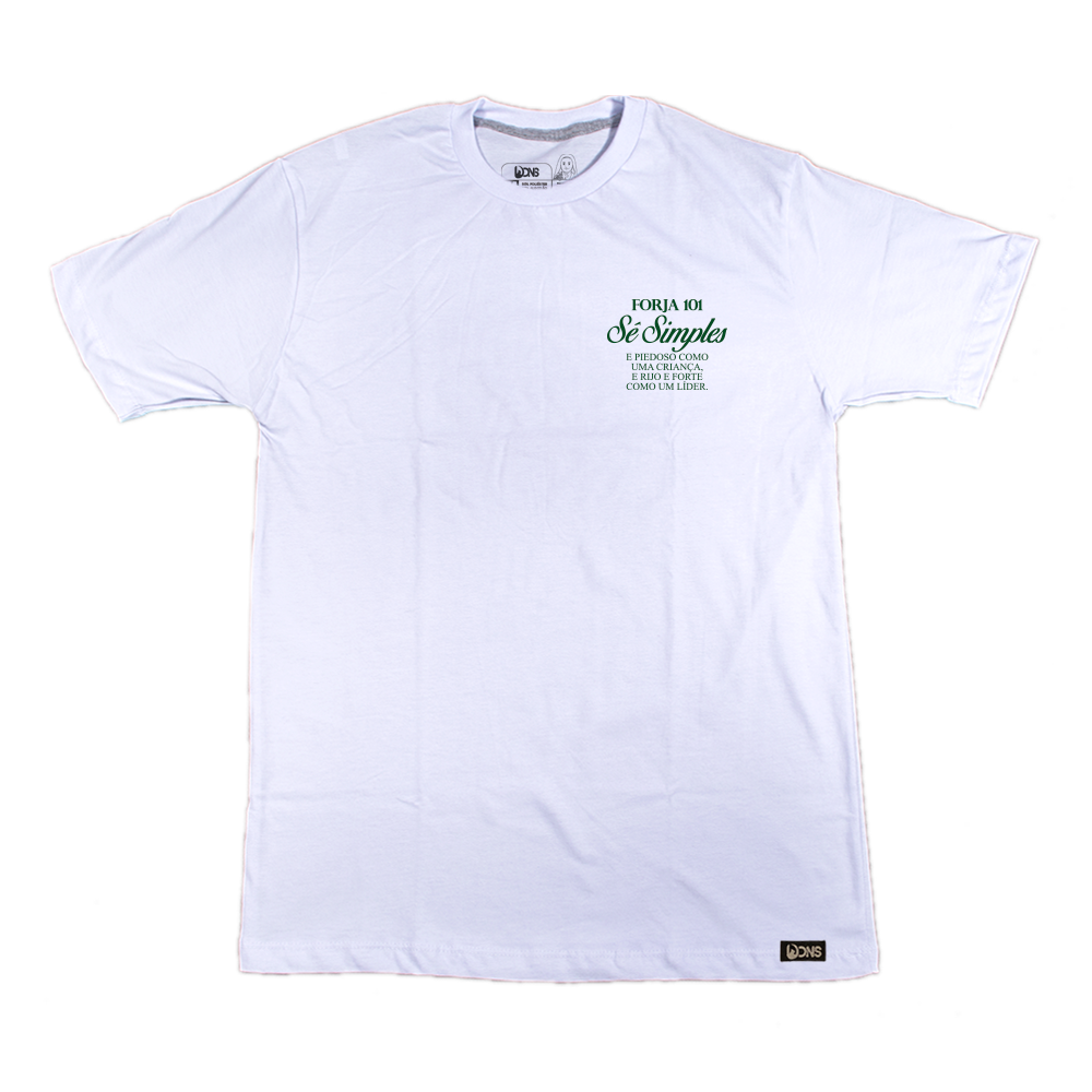 Camiseta Sê Simples - São Josemaria Escrivá - Branco ref 3234