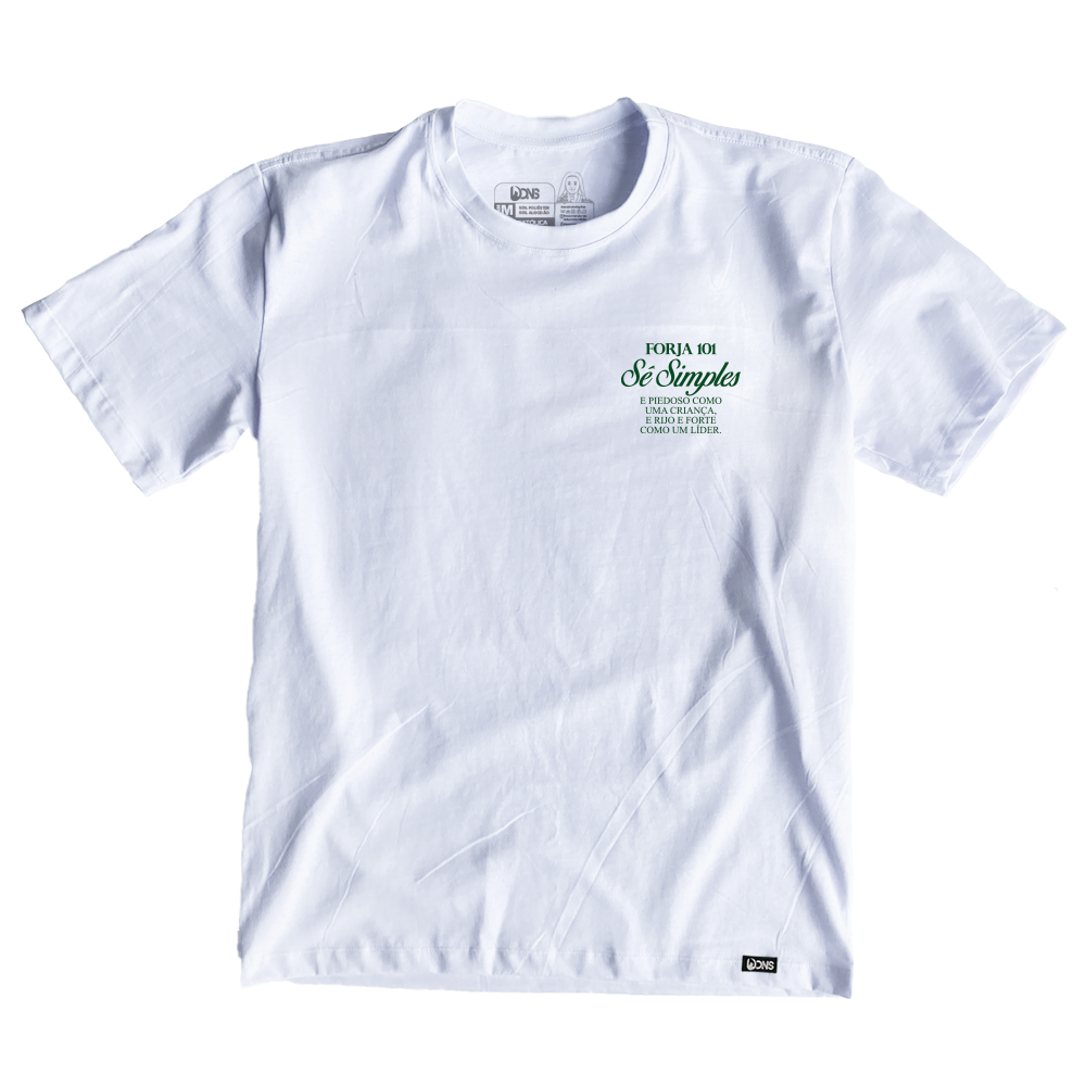 Camiseta Oversized Sê Simples - São Josemaria Escrivá - Branco ref 3234