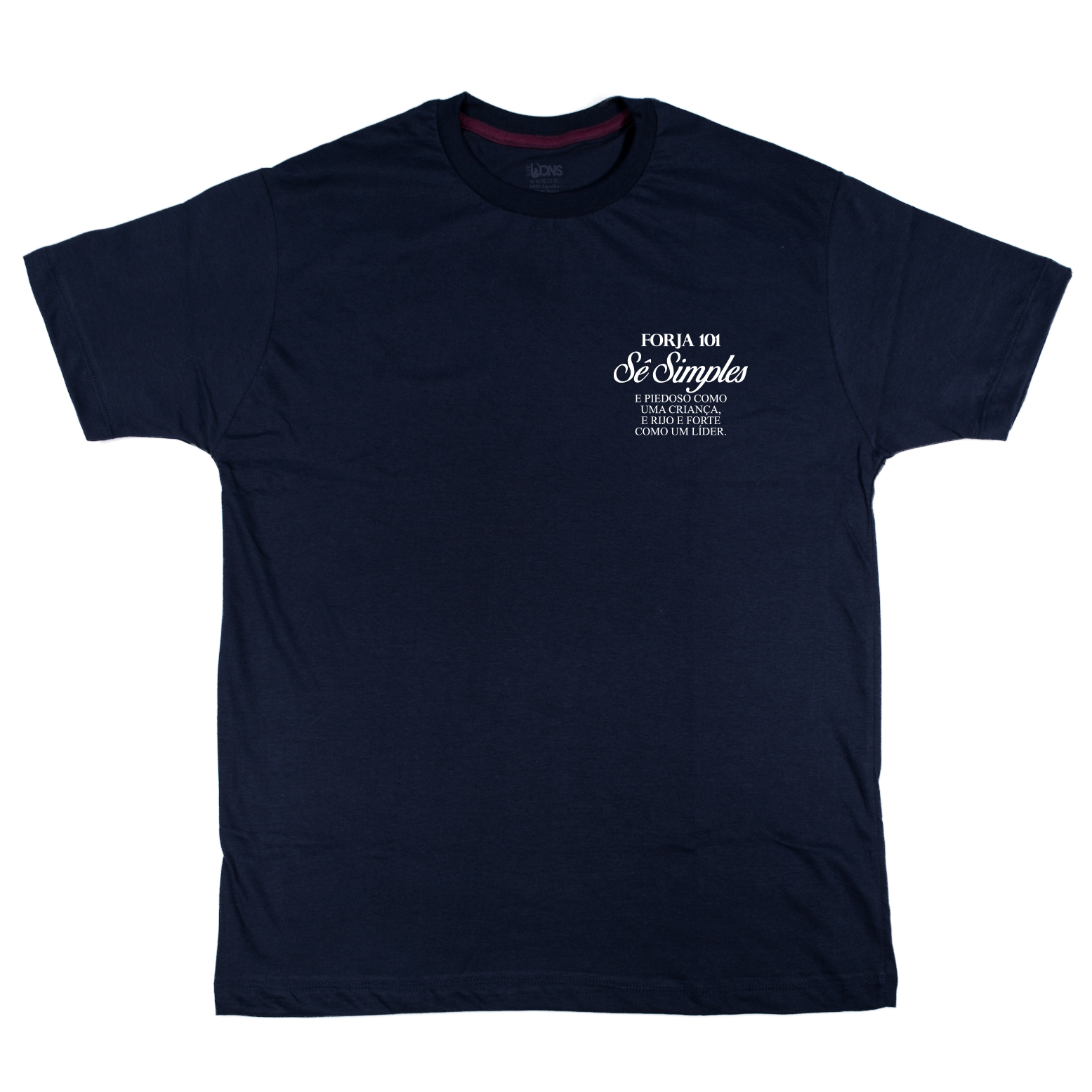 Camiseta Sê Simples - São Josemaria Escrivá - Azul Marinho ref 3234