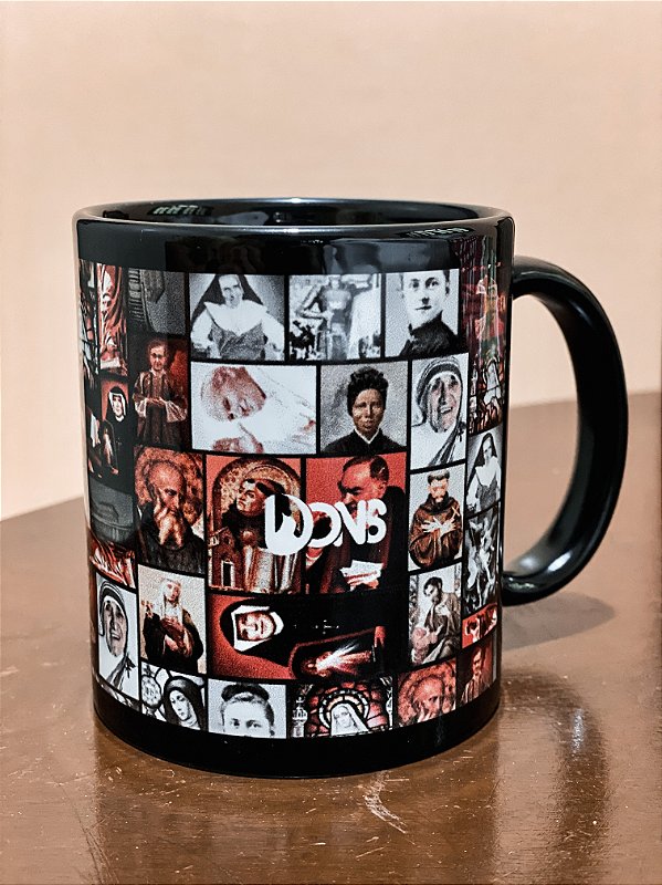 Caneca Preta Saints - 300ml