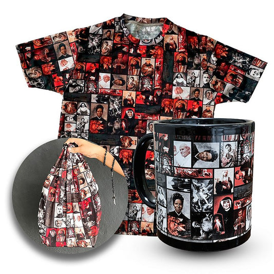 Kit Camiseta Saints + Caneca + Mochila Saco