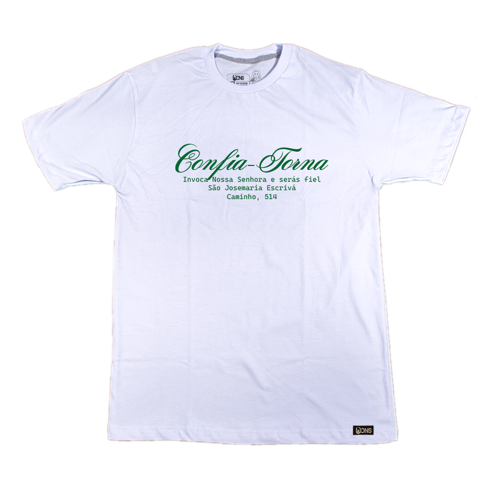 Camiseta Confia, Torna, Invoca - Branco ref 3233
