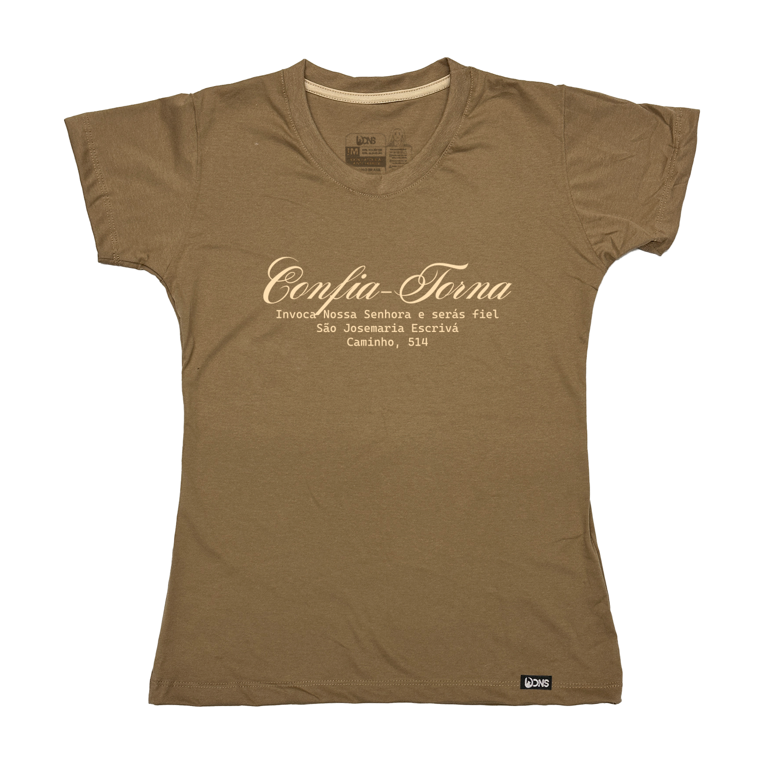 Baby Look Confia, Torna, Invoca - Mocha ref 3233