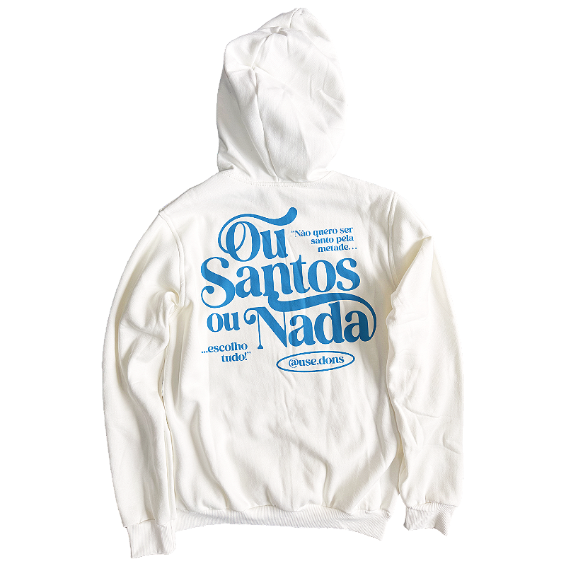 Moletom Ou Santos ou Nada - Off White ref 3201