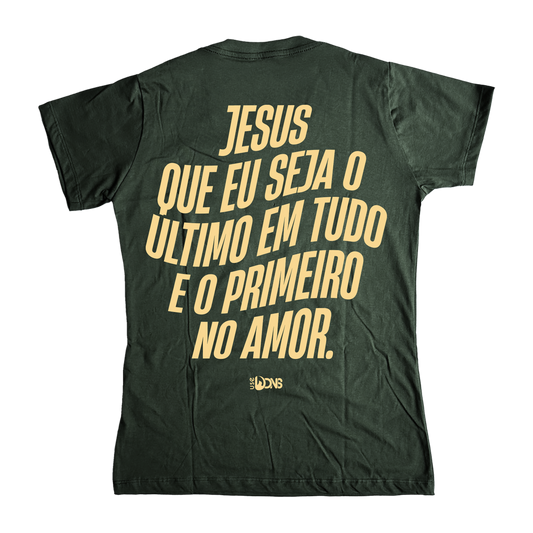 Baby Look Jesus que eu seja - Verde ref 3235