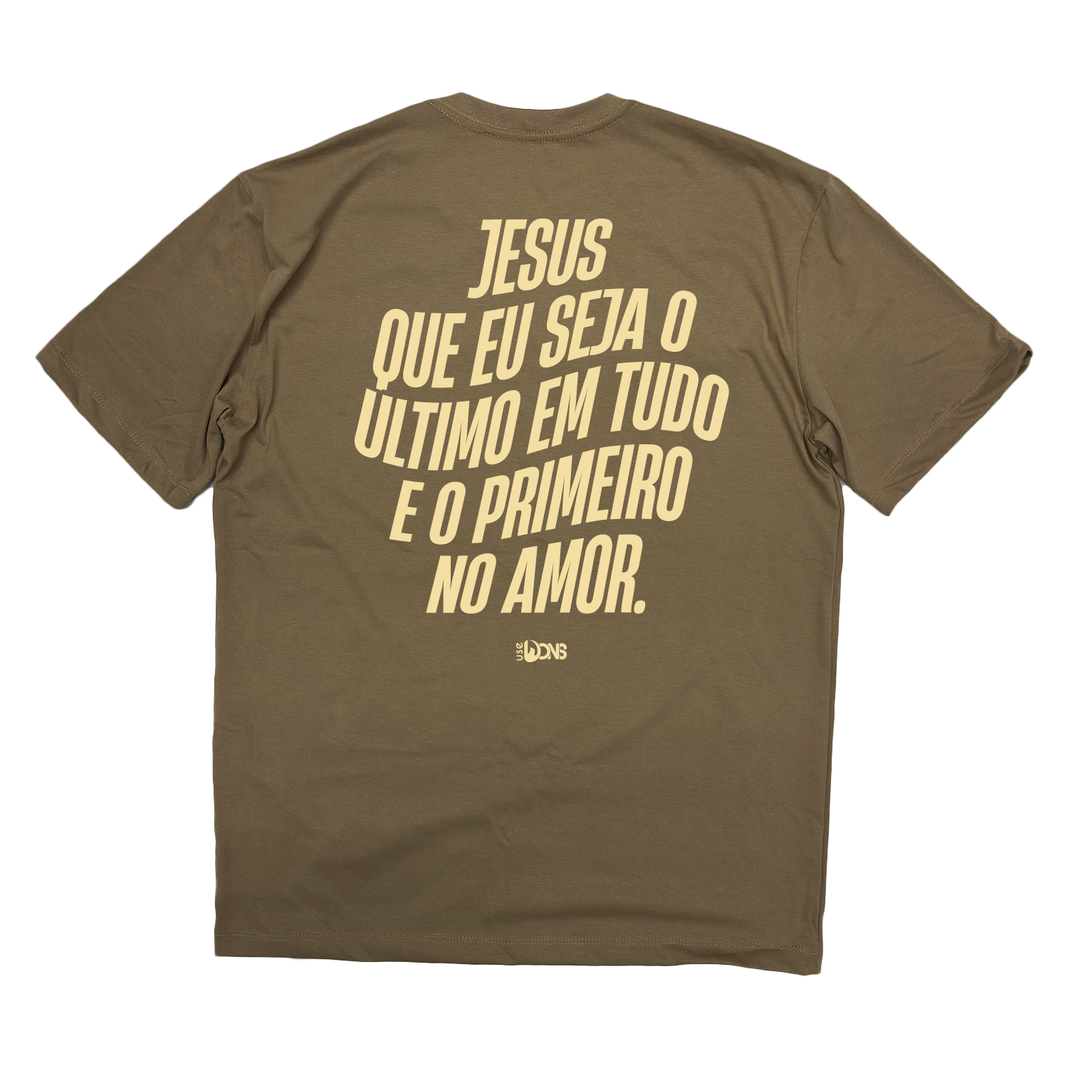 Camiseta Oversized Jesus que eu seja - ref 3235