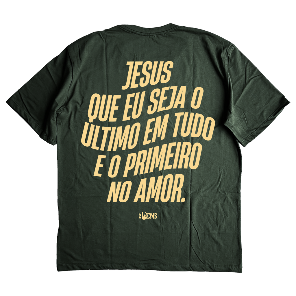 Camiseta Oversized Jesus que eu seja - ref 3235