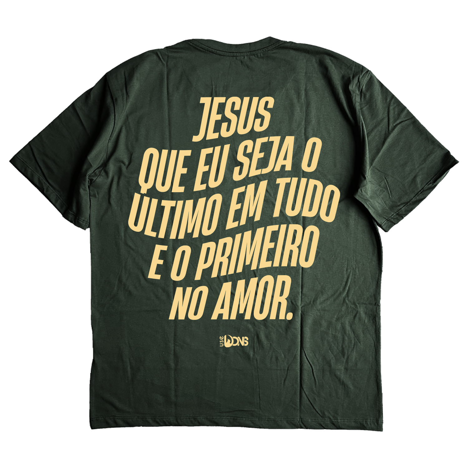 Camiseta Oversized Jesus que eu seja - ref 3235
