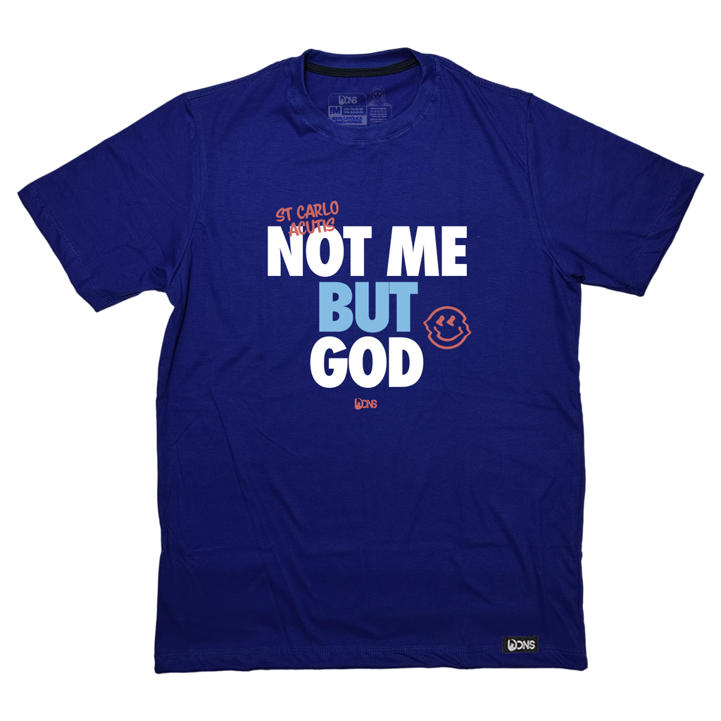 Camiseta Carlo Acutis Não eu, mas Deus - ref 3252