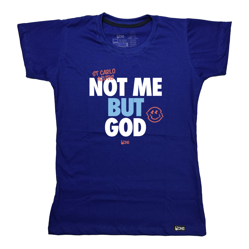 Baby Look Carlo Acutis 'Not me but God' - Preto ref 3252