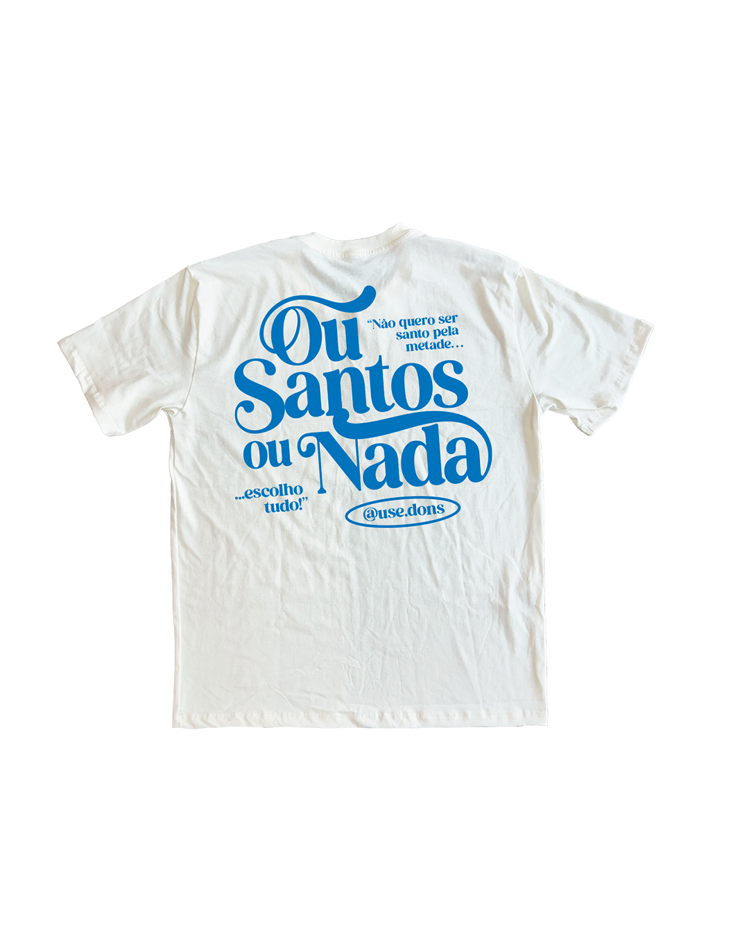 Camiseta infantil Ou Santos ou Nada - Off White ref 3201