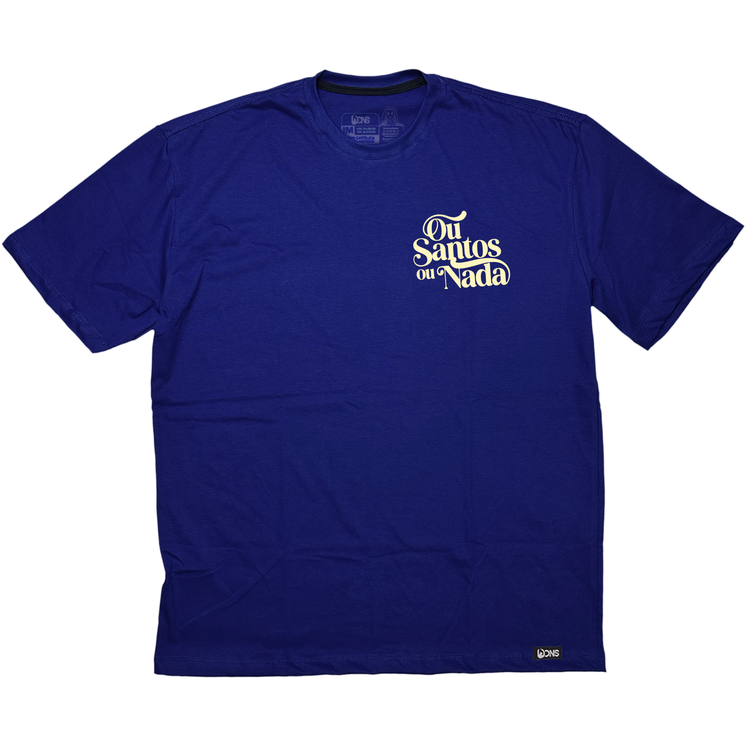 Camiseta Oversized Ou Santos ou Nada - Azul ref 3201