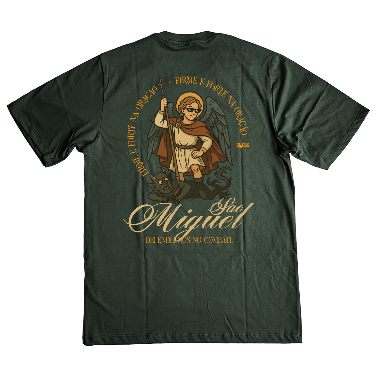 Camiseta Oversized São Miguel - Firmes na Oração - ref 3253