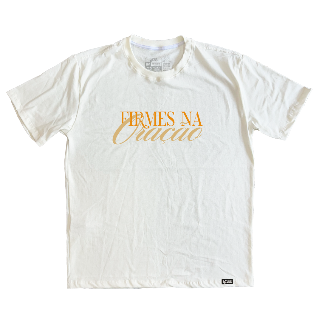 Camiseta Oversized São Miguel - Firmes na Oração - ref 3253